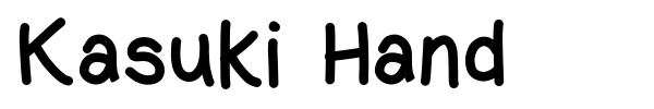 Kasuki Hand font preview